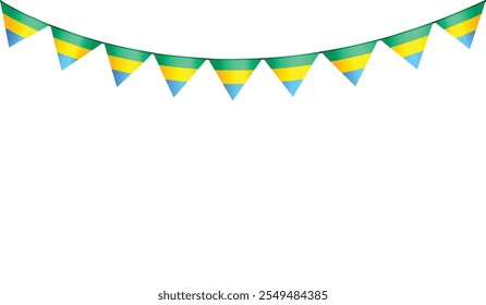 Isolated decorative bunting flag vector