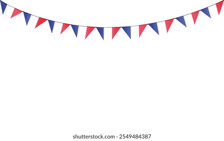 Isolated decorative bunting flag vector