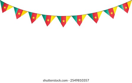 Isolated decorative bunting flag vector