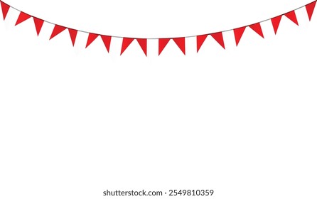 Isolated decorative bunting flag vector