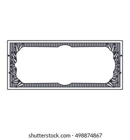 Isolated decorative frame design