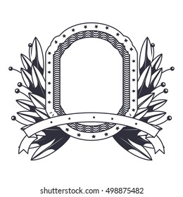 Isolated decorative frame design