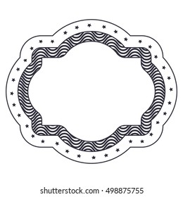 Isolated decorative frame design
