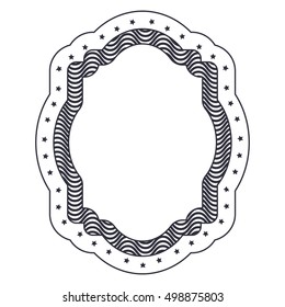 Isolated decorative frame design