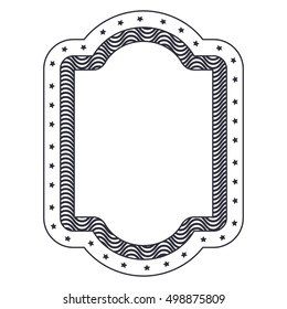 Isolated decorative frame design