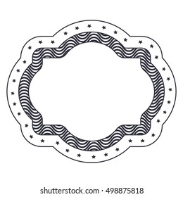 Isolated decorative frame design