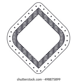 Isolated decorative frame design