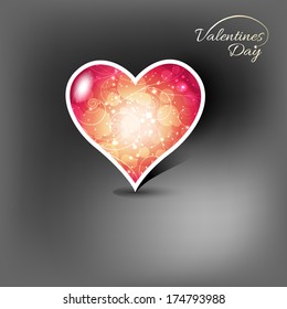 Isolated Decorative heart. vector illustration.