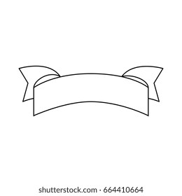 isolated decorative ribbon