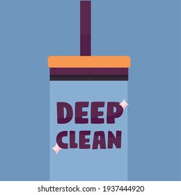 Isolated deep cleaning articles hygiene equipment - Vector