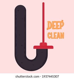 Isolated deep cleaning articles hygiene equipment - Vector