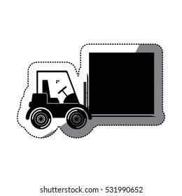 Isolated delivery forklift and package design