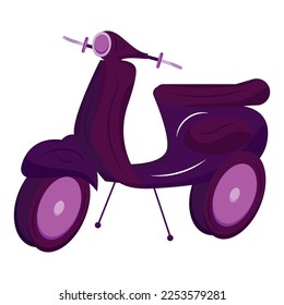 Isolated delivery motorcycle sketch icon Vector