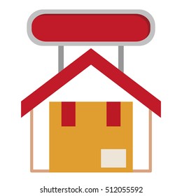 Isolated delivery package inside house design
