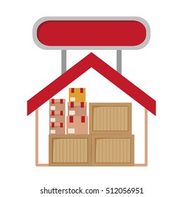 Isolated delivery package inside house design