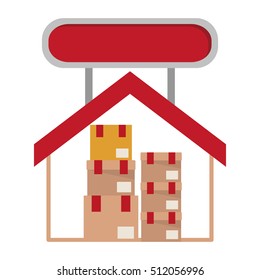 Isolated delivery package inside house design