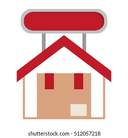 Isolated delivery package inside house design
