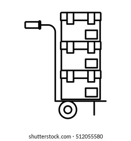Isolated delivery package over cart design