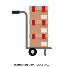 Isolated delivery package over cart design