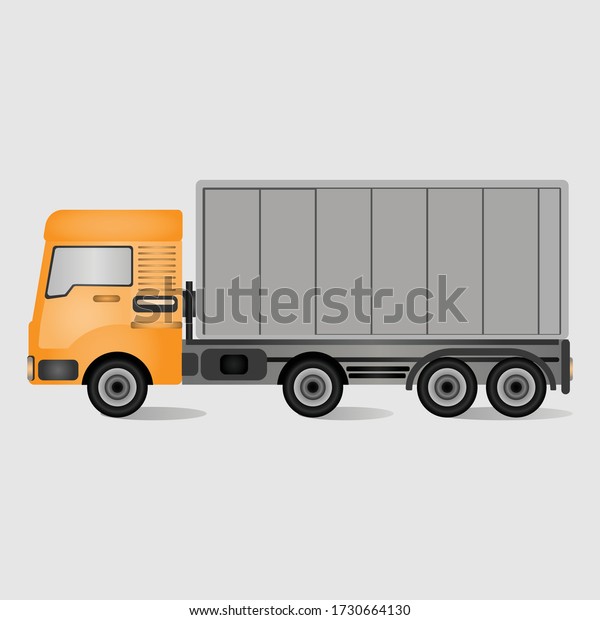 Isolated delivery track. Transport\
services, logistics and freight of goods. Vector\
illustration.