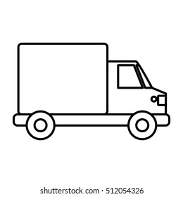 Isolated Delivery Truck Design Stock Vector (Royalty Free) 512054326 ...