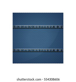 Isolated denim frame design