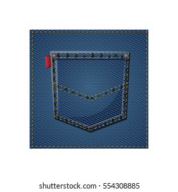 Isolated denim frame design