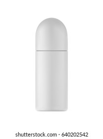 Isolated deodorant bottle.