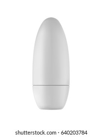 Isolated deodorant bottle.