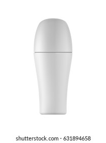 Isolated deodorant bottle on white background. 3D illustration.