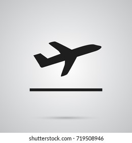 Isolated Departures Icon Symbol On Clean Background. Vector Leaving Element In Trendy Style.