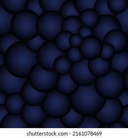 Isolated design elements, seamless pattern made of brown and pink circles on yellow background