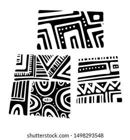Isolated design with geometric decorative shapes on white background. The design is perfectly suitable for clothes design, children decoration, stickers, stationary. 