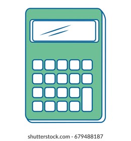 isolated desk calculator