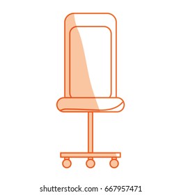 isolated desk chair
