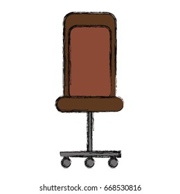 isolated desk chair 