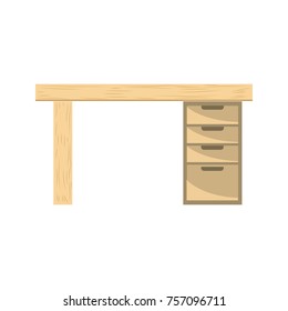 Isolated desk design