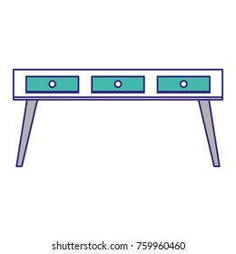 Isolated desk design