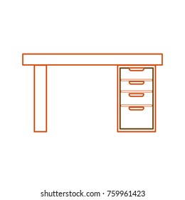 Isolated desk design