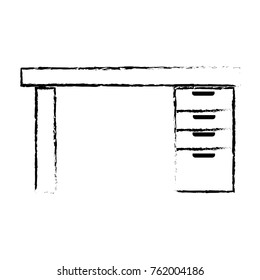 Isolated desk design