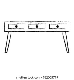 Isolated desk design