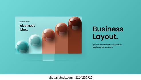 Isolated desktop mockup banner layout. Bright site screen design vector illustration.
