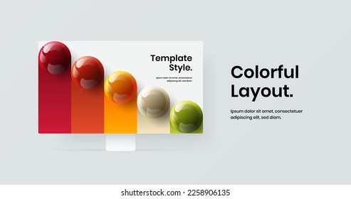 Isolated desktop mockup site screen template. Amazing web banner vector design illustration.