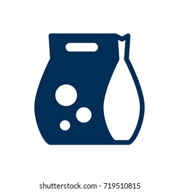 Isolated Detergent Icon Symbol On Clean Background. Vector Washing Powder  Element In Trendy Style.