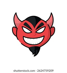 Isolated devil icon halloween cartoon draw illustration