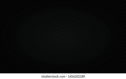 Isolated diagonal line texture on black background with light effect. Black background.