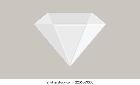 Vector de ilustración de símbolo de diamante aislado
