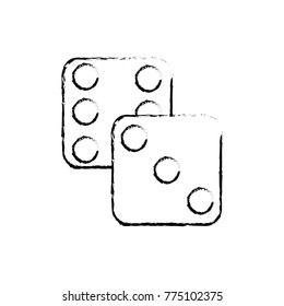Isolated dice design