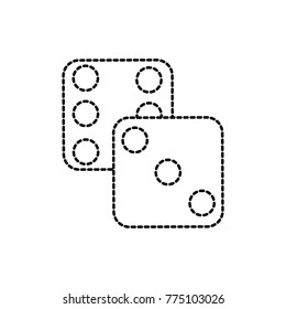 Isolated dice design