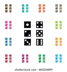 Isolated Dice Icon. Chance  Vector Element Can Be Used For Success, Dice, Chance Design Concept.